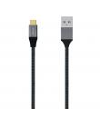 Aisens Cable USB 3.1 GEN2 Aluminio 10GBPS 3A - TIPOUSB-C/M-A/M - 1.5M - Color Gris