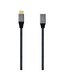 Aisens Cable USB 3.2 GEN2x2 Aluminio 20GBPS 5A 100W - TIPOUSB-C/M-USB-C/H - 1.0M - Color Gris