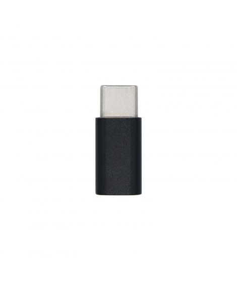 Aisens Mini Adaptador USB-C USB 2.0 - Tipo Micro-B/H-USB-C/M - Color Negro