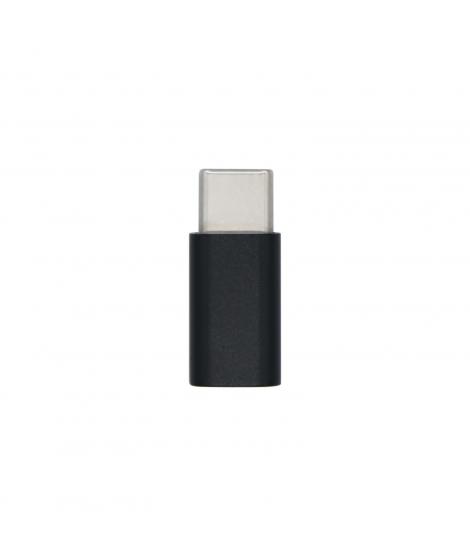 Aisens Mini Adaptador USB-C USB 2.0  - Tipo Micro-B/H-USB-C/M - Color Negro