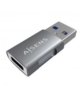 Aisens Mini Adaptador USB 3.2 GEN2 10G 3A - Tipo USB-CH-AM - Color Gris