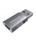 Aisens Mini Adaptador USB 3.2 GEN2 10G 3A - Tipo USB-CH-AM - Color Gris