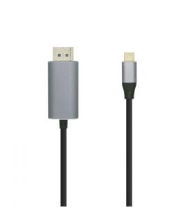 Aisens Cable Conversor USB-C a Displayport 4K@60HZ - USB-C/M-DP/M - 0.8M - Color Negro