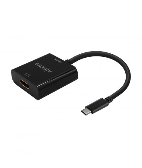 Aisens Conversor USB-C a HDMI 4K@30Hz - USB-C/M-HDMI/H - 15cm - Color Negro