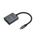 Aisens Conversor Aluminio USB-C a HDMI 4K@30Hz - USB-C/M-HDMI/H - 15cm - Color Gris