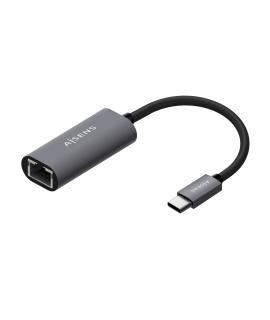 Aisens Conversor USB3.1 GEN1 USB-C a Ethernet Gigabit 10/100/1000 Mbps - 15cm - Color Gris
