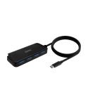 Aisens Hub USB 3.1 USB-C - USB-C/M-4Xtipo A/H - 60cm - Color Negro