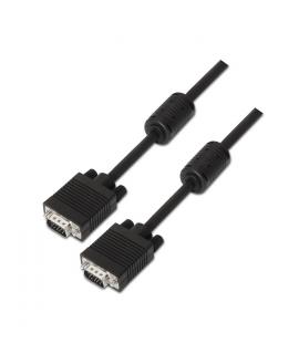 Aisens Cable SVGA con Ferrita - HDB15/Macho-HDB15/Macho - 1.8m - Color Negro