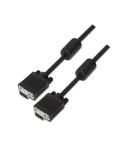 Aisens Cable SVGA con Ferrita - HDB15/Macho-HDB15/Macho - 3.0m para Monitor - Televisor y Proyector - Color Negro