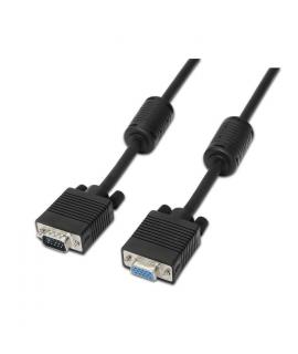 Aisens Cable SVGA con Ferrita - HDB15/Macho-HDB15/Hembra - 3.0m - Color Negro