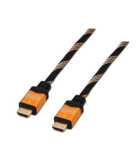 Aisens Cable HDMI Alta Velocidad / HEC - A Macho-A Macho - Blindado en Oro - 3.0m - Compatibilidad 3D y Ethernet - Color Oro