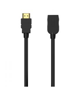 Aisens Cable HDMI V2.0 Prolongador Premium Alta Velocidad / HEC 4K@60HZ 18GBPS - A/M-A/H - 1.0M - Color Negro