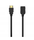 Aisens Cable HDMI V2.0 Prolongador Premium Alta Velocidad / HEC 4K@60HZ 18GBPS - A/M-A/H - 2.0M - Color Negro