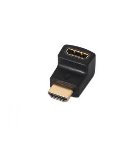 Aisens Adaptador HDMI Acodado - A Hembra-A Macho Conectar HDMI en Espacio Reducio - Color Negro