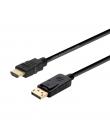 Aisens Cable Conversor Displayport a HDMI - DP/M-HDMI/M - 2.0m - Color Negro