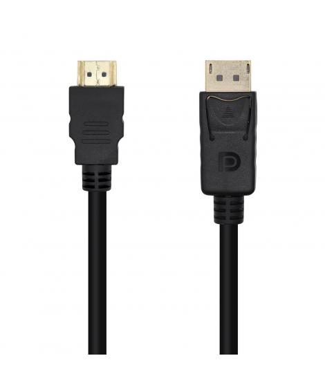 Aisens Cable Conversor Displayport a HDMI - DP/M-HDMI/M - 3.0m - Color Negro