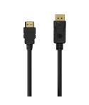 Aisens Cable Conversor DisplayPort a HDMI - DPM-HDMIM - 0.5M - Color Negro