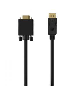 Aisens Cable Conversor DisplayPort a VGA - DPM-VGAM - 1.0M - Color Negro