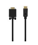 Aisens Cable Conversor DisplayPort a VGA - DP/M-VGA/M - 1.0M - Color Negro