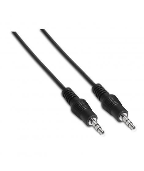 Aisens Cable Audio Estereo - JACK 3.5/M-JACK 3.5/M - 0.3 m - Color Negro