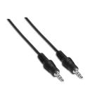 Aisens Cable Audio Estereo - JACK 3.5/M-JACK 3.5/M - 0.3 m - Color Negro