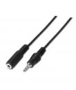 Aisens Cable Audio Estereo - JACK 3.5/M-JACK 3.5/H - 1.5m - Color Negro