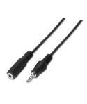 Aisens Cable Audio Estereo - JACK 3.5/M-JACK 3.5/H - 1.5m - Color Negro