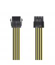 Aisens Cable Alimentacion - 8 Pin/H-4+4 Pin/M - 30cm - Color Negro