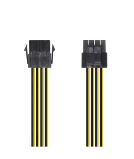 Aisens Cable Alimentacion - 8 Pin/H-4+4 Pin/M - 30cm - Color Negro