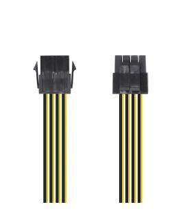 Aisens Cable Alimentacion - 8 Pin/H-4+4 Pin/M - 30cm - Color Negro