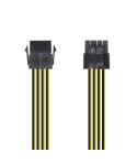 Aisens Cable Alimentacion - 8 Pin/H-4+4 Pin/M - 30cm - Color Negro