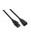 Aisens Cable Alimentacion CPU - C13/H-C14/M - 1.5m - 100% Cobre Puro AWG18 - Color Negro