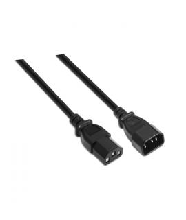 Aisens Cable Alimentacion CPU - C13/H-C14/M - 1.5m - 100% Cobre Puro AWG18 - Color Negro