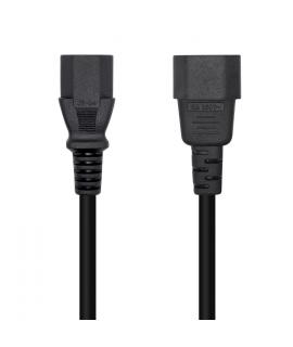 Aisens Cable Alimentacion CPU - C13/H-C14/M - 3.0m - 100% Cobre Puro AWG18 - Color Negro