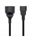 Aisens Cable Alimentacion 16A - C14/M A CEE7/H - 25cm - Color Negro