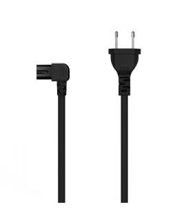 Aisens Cable Alimentacion Acodado Forma 8 - CEE716M-C7H - 1.8M - Color Negro