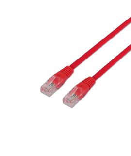 Aisens Cable de Red Latiguillo RJ45 Cat.5e UTP AWG24 - 0.5m - 10/100 Mbit/s - Color Rojo