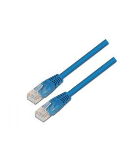 Aisens Cable de Red Latiguillo RJ45 Cat.5e UTP AWG24 - 0.5m - 10/100 Mbit/s - Color Azul