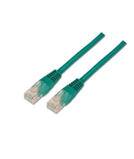 Aisens Cable de Red Latiguillo RJ45 Cat.5e UTP AWG24 - 0.5m - 10/100 Mbit/s - Color Verde
