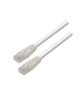 Aisens Cable de Red Latiguillo RJ45 Cat.6 UTP AWG24 - 0.5m - 10/100/1000 Mbit/s - Color Blanco