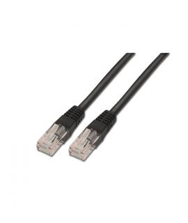Aisens Cable de Red Latiguillo RJ45 Cat.6 UTP AWG24 - 0.5m - 10/100/1000 Mbit/s - Color Negro
