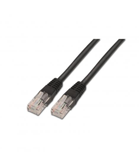 Aisens Cable de Red Latiguillo RJ45 Cat.6 UTP AWG24 - 2.0m - 10/100/1000 Mbit/s - Color Negro