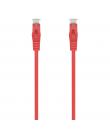 Aisens Cable de Red Latiguillo RJ45 LSZH CAT.6A 500 MHZ UTP AWG24 - 25CM - Color Rojo