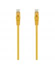 Aisens Cable de Red Latiguillo RJ45 LSZH CAT.6A 500 MHZ UTP AWG24 - 25CM - Color Amarillo