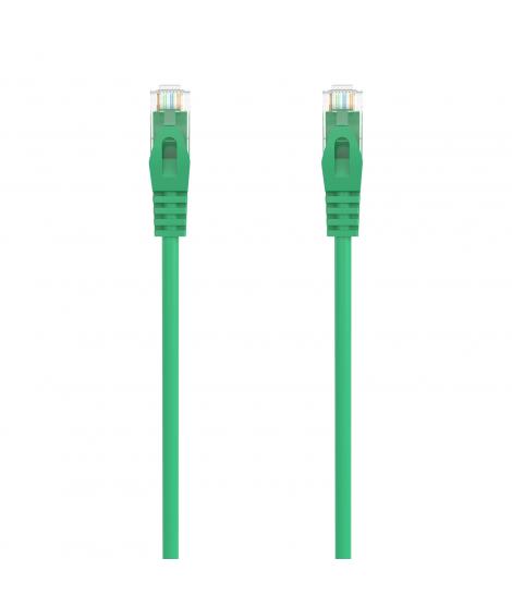 Aisens Cable de Red Latiguillo RJ45 LSZH CAT.6A 500 MHZ UTP AWG24 - 25CM - Color Verde