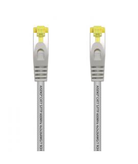 Aisens Cable de Red Latiguillo RJ45 LSZH Cat.7 600 Mhz S/FTP PIMF AWG26 - 25cm - Color Gris