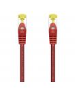 Aisens Cable de Red Latiguillo RJ45 LSZH Cat.7 600 MHz S/FTP PIMF AWG26 - 25cm - Color Rojo