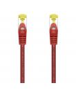 Aisens Cable de Red Latiguillo RJ45 LSZH Cat.7 600 MHz S/FTP PIMF AWG26 - 25cm - Color Rojo