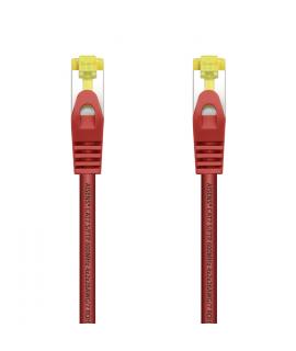 Aisens Cable de Red Latiguillo RJ45 LSZH Cat.7 600 MHz S/FTP PIMF AWG26 - 0.5M - Color Rojo