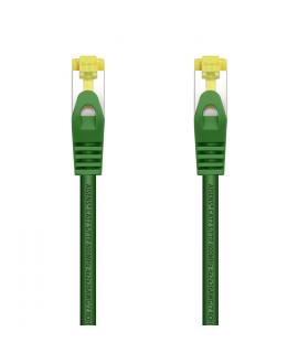 Aisens Cable de Red Latiguillo RJ45 LSZH Cat.7 600 MHz S/FTP PIMF AWG26 - 25cm - Color Verde